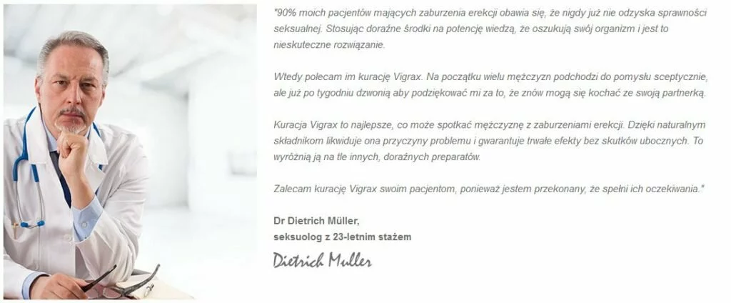 vigrax opinie lekarzy